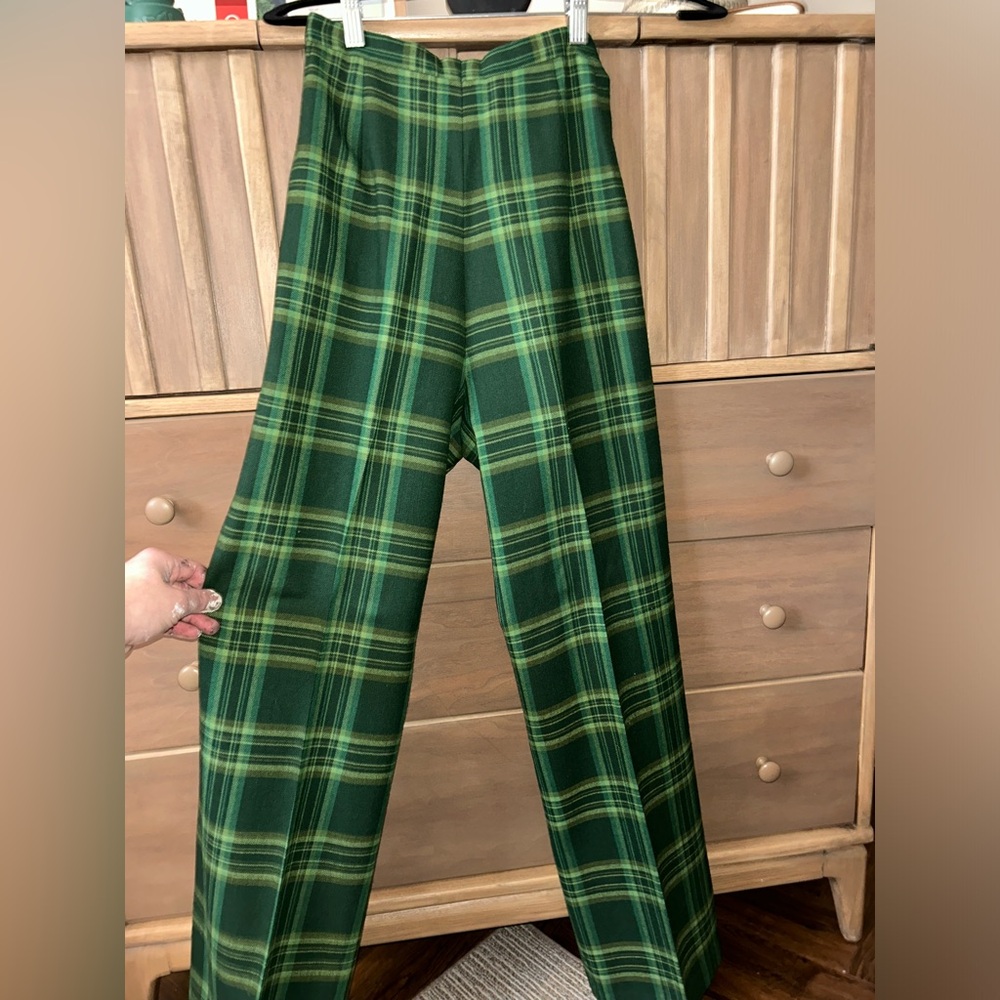 1970s 100% Pure Virgin Wool Wide Leg Trousers